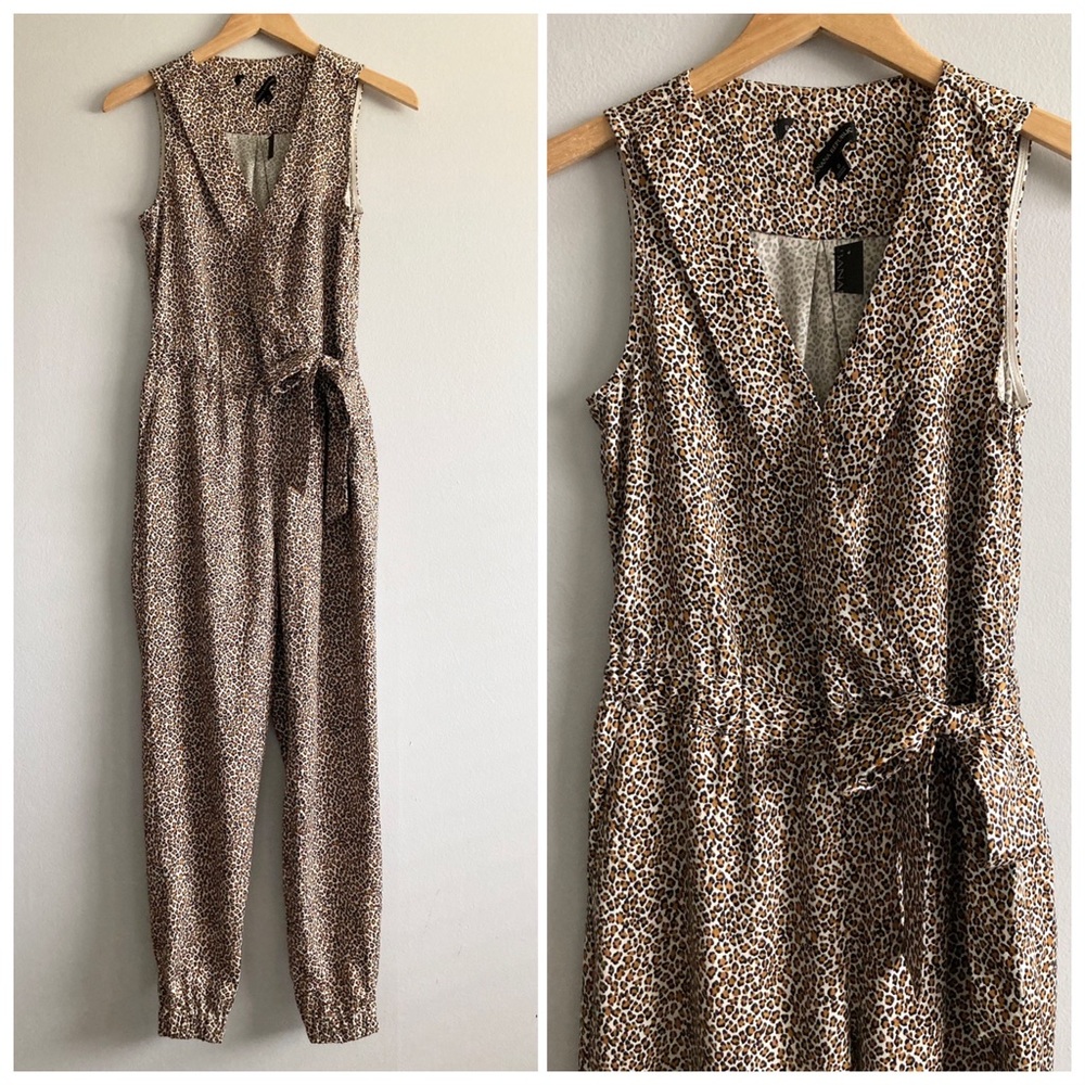 NWOT Banana Republic Leopard Print Jumpsuit